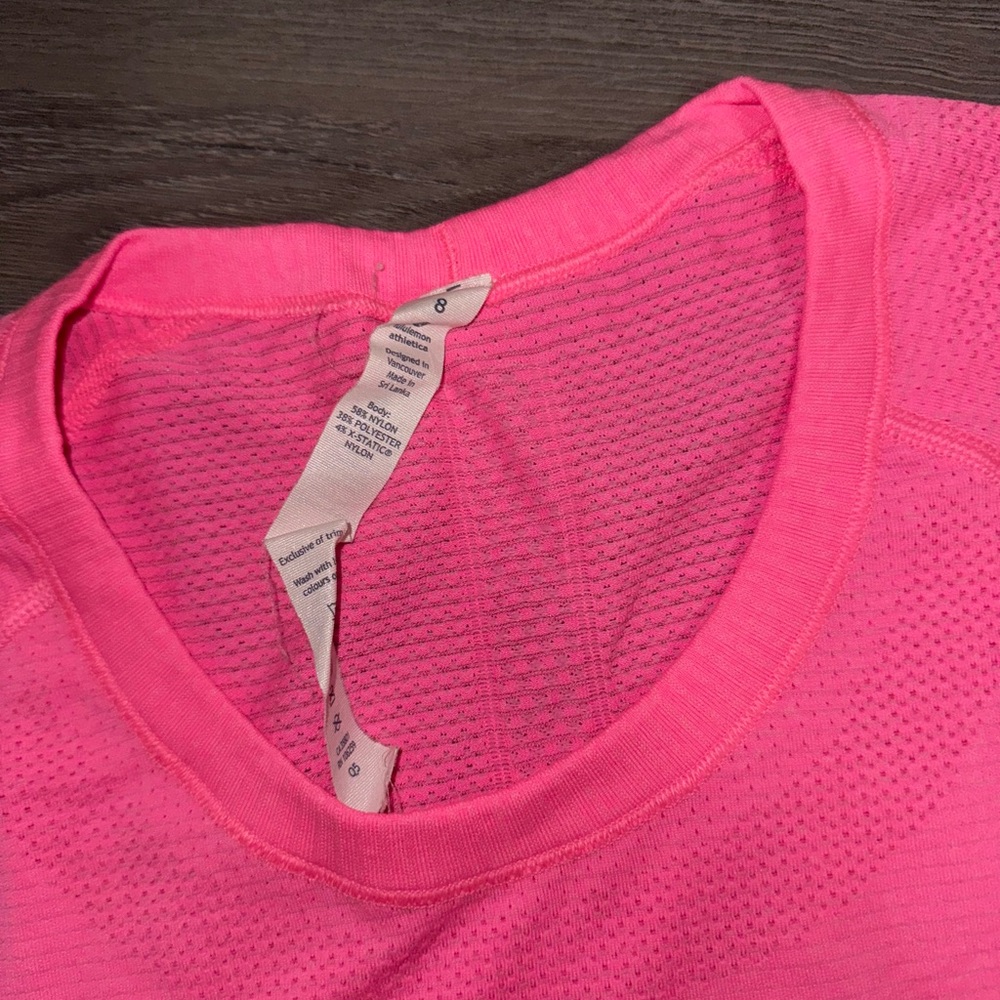 Zing Pink Light Swiftly Tech Tee - image 2
